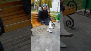 Пьяная бомжиха(часть 2)