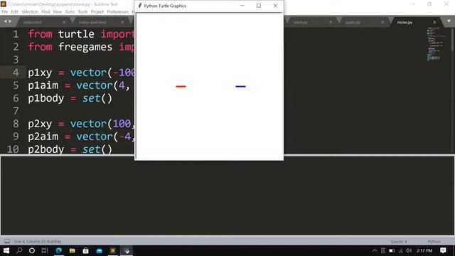 Python Game Touch