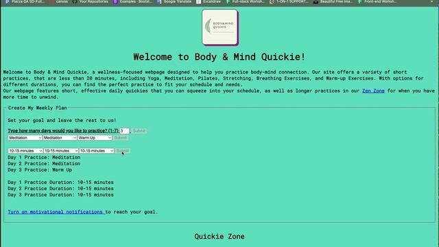 My first project as a junior full stack developer - HTML, CSS, and JavaScript