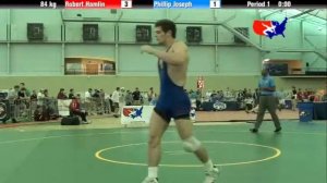 University Nat`ls FS  84 kg: Robert Hamlin vs. Phillip Joseph