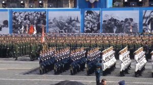 Марш войск на параде Победы