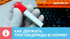 Как держать ТРИГЛИЦЕРИДЫ в НОРМЕ? | Доктор 24