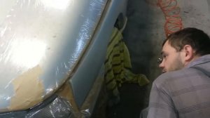 Как покрасить переходом в гараже. Спартанские условия.