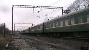 Тепловоз ТЭП70БС-001 на перегоне Таллин-Юлемисте / TEP70BS-001 between Tallinn and Ülemiste station