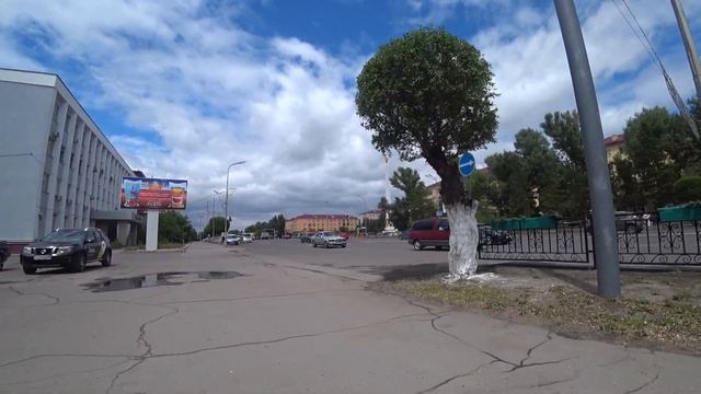 Караганда | Бухар-Жырау к Казнедрам от БЦ Казахстан (бывш. гостиница) летом 2021 года