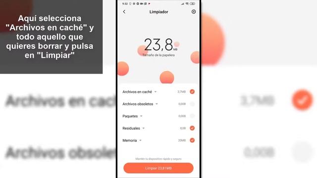 Borrar caché Xiaomi Redmi 9