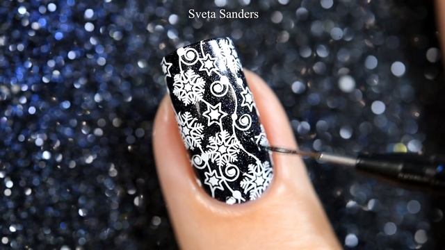 Holo Stars Nail Art / Дизайн ногтей с голографическими звездами смотреть онлайн
