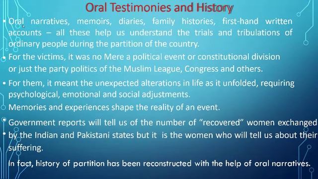 Understanding Partition (PART 5): Oral History and Partition of India смотреть онлайн