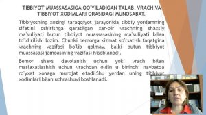 Tibbiyot etikasi va deontologiyasi asoslari