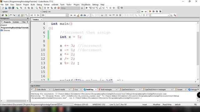 C Programming Tutorial for Beginners 9 -  Logical Operators in C + Assignment Operators in C