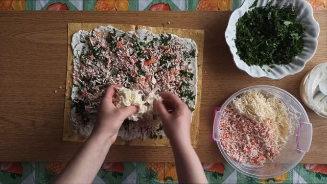 ОЧЕНЬ быстрая и вкусная закуска из лаваша смотреть онлайн