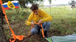 Усовершенствованная модель туристической палатки от «TimeTrial»! Подвесная палатка для походов