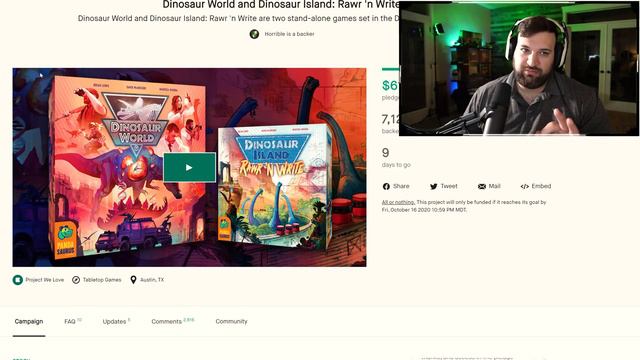 🔴 Kickstarter Call Back | Games I Backed in Sept 2020 Dinosaur World, 7th Citadel, Nemesis Update! смотреть онлайн