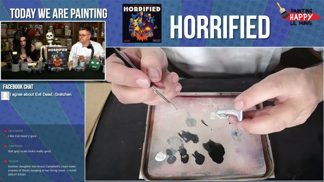 #Horrified The Board Game | How To Paint Miniatures | Painting Happy Lil Minis | Live Tutorial Show