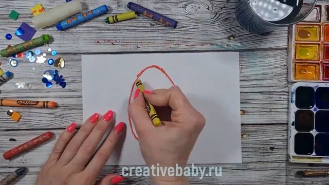 Как сделать самодельную цветную бумагу ?????? при помощи восковых мелков и акварели： рисуем сК