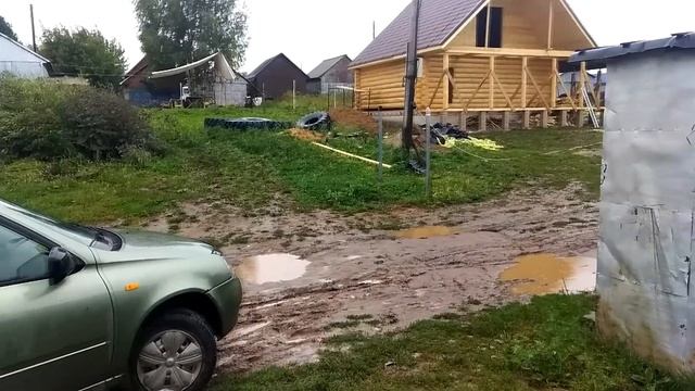 ОГРОМНАЯ баня дом 7 на 8 метров под крышу в Кировской области (Куменский район) смотреть онлайн