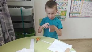 Оригами. Парашют из бумаги