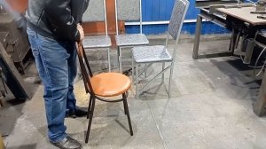 Кухонный стул из профильной трубы. #стулья