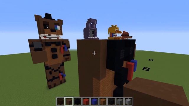 Minecraft Tutorial RE-DO: Updated Withered Freddy Statue Five Nights at Freddys 2