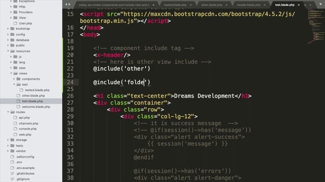 Laravel 7 | Laravel 7 tutorial Part #8 | Include View | Component