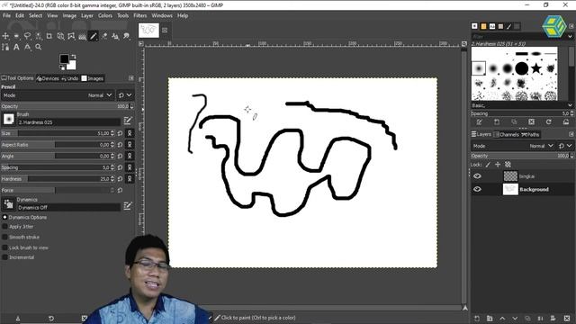 Tips & Triks TOOLS DRAWING GIMP "PAINTBRUSH,PENCIL,AIRBRUSH,MyPAINT BRUSH" смотреть онлайн