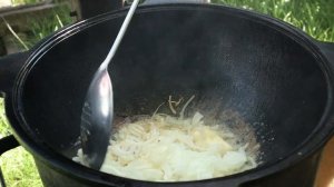 Чахохбили из курицы в казане #чахохбили #грузинскоеблюдо #казан