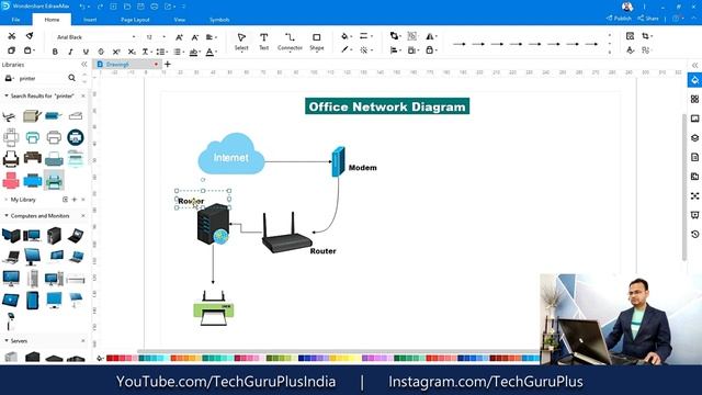 How to make a Office Network Diagram with EdrawMax?