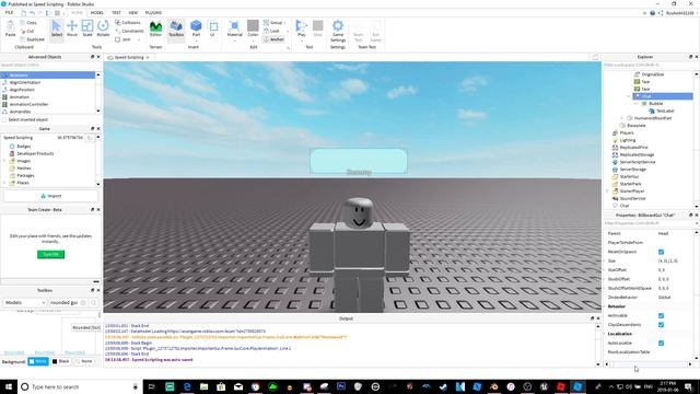Roblox Studio :: Speed Scripting Episode 2 (Custom Chat Bubble) смотреть онлайн
