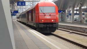 Züge/Trains Wien Hauptbahnhof (Vienna Central Station) mit (with) R, REX, RailJet, S-Bahn | Teil 1