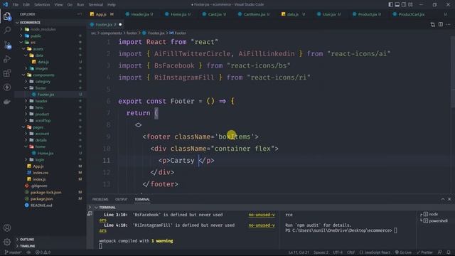 React E-Commerce Site Tutorial Using Redux Toolkit (Login & Logout) | React Shopping Cart UI Design