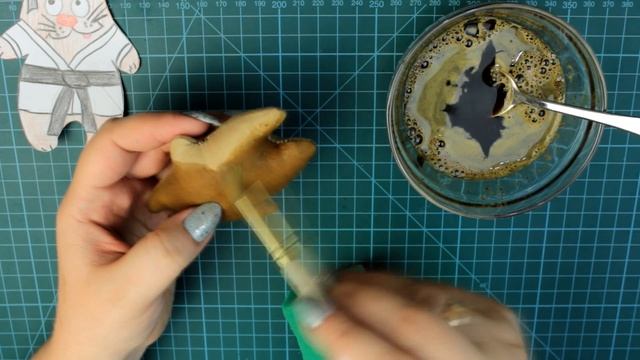 Кофейный кот каратист / DIY / Чердачная кукла каратист