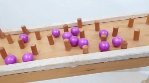 Marble Run☆Shishiodoshi с прозрачными трубами + качели с деревянными поручнями.