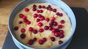 Вкусный Пирог с Яблоками и Клюквой