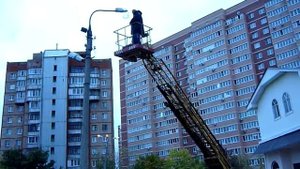 Уличные фонари меняем лампы