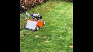 Scarifying the Lawn with the RL 540 from Stihl