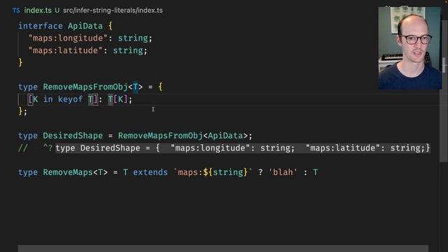 Fix ANNOYING OBJECT KEYS with infer and template literals
