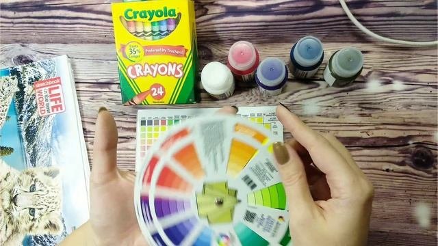 Обзор покупок+ обзор мелков Crayola+ цветовой круг