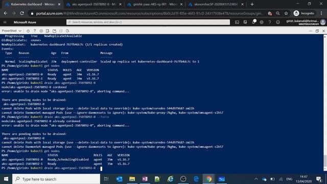 Handson on frequently used Kubernetes Commands & default k8s dashboard