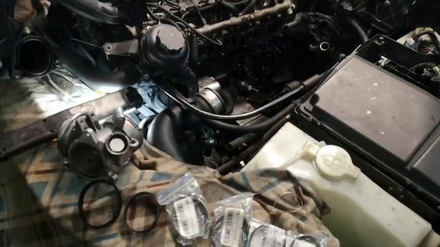 Мерседес ML270CDI, впускной коллектор, часть 2 смотреть онлайн