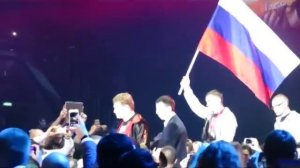 Выход Александра Поветкина,музыка и слова Николая Емелина"Русь"Москва Лужники 30 мая 2014.
