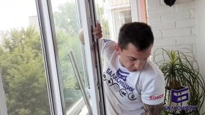 Ремонт окна / Исправление геометрии / Расклинивание створки