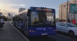 Поездка на автобусе ЛиАЗ 6213.22 на маршруте 741