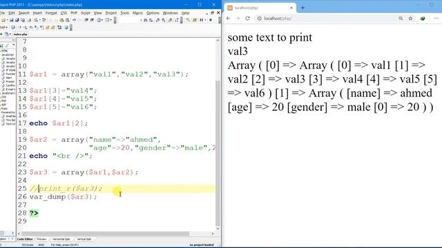 Multidimensional arrays - print_r VS var_dump - Foreach loop in php #4 смотреть онлайн