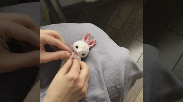 #3. Шелковый зайка Зефирка с любящим сердцем. Авторские игрушки. смотреть онлайн