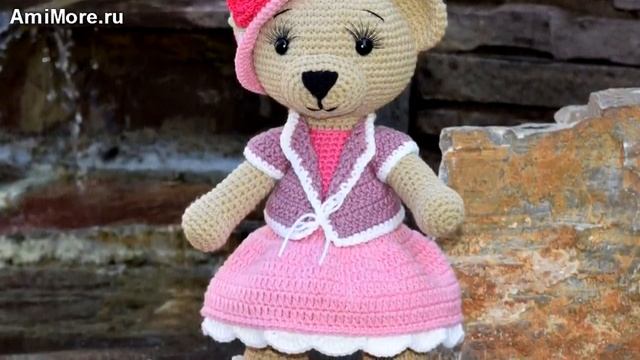 Амигуруми: схема Медведицы Настеньки. Игрушки вязаные крючком - Free crochet patterns. смотреть онлайн