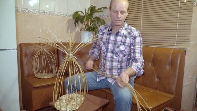 Установка стоек на донышко КОРЗИНЫ #лозоплетение