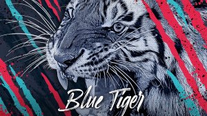 DIGITAL ART / СИНИЙ ТИГР - BLUE TIGER | PHOTOSHOP ART