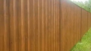 Забор из профлиста под дерево от компании Зазабором42 Кемерово