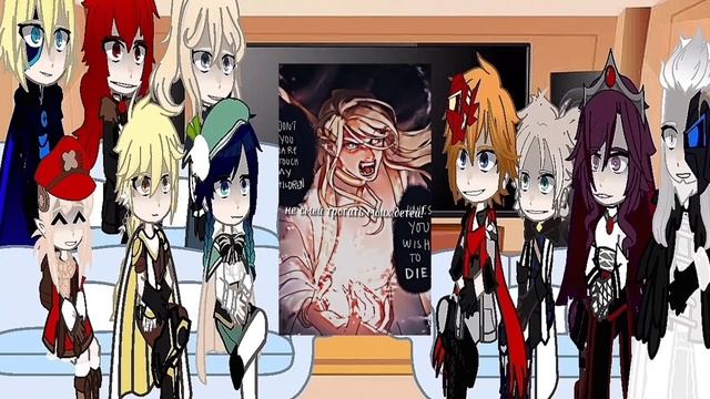 Genshin impact react to Kaeya as EruhabenРеакция Геншин на Кэйа это Эрухабен. НА ЗАКАЗ