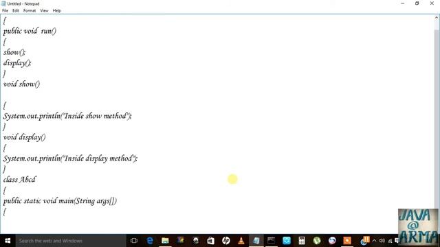 Multi Threading in java using Runnable Interface смотреть онлайн